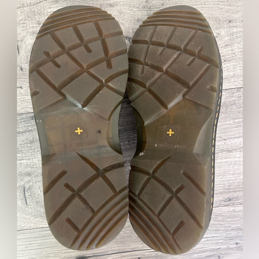 Dr. Martens Newbury Industrial Slip On Mules Brown Size 11 - Picture 5 of 10